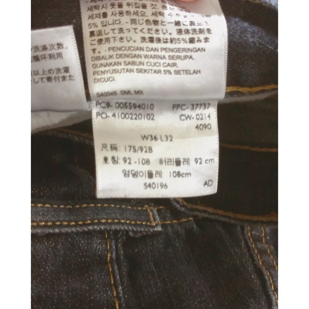 Levi's 559 Jeans Mens 36x32 Dark Wash Relaxed Straight Baggy Y2K Blue Denim